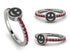 Elegant Enamel Smile Ruby Ring - Smile No. 12