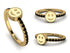 Elegant Enamel Smile Black Diamond Ring - Smile No. 7 image 4