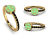 Elegant Enamel Smile Black Diamond Ring - Smile No. 7