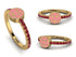 Elegant Enamel Smile Ruby Ring - Smile No. 10