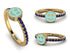 Elegant Enamel Smile Sapphire Ring - Smile No. 13 image 3