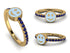 Elegant Enamel Smile Sapphire Ring - Smile No. 13
