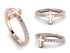 Elegant Enamel Cross Diamond Ring - Cross No. 2
