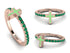 Elegant Enamel Cross Emerald Ring - Cross No. 5 image 5