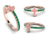 Elegant Enamel Cross Emerald Ring - Cross No. 5 image 6