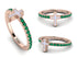 Elegant Enamel Cross Emerald Ring - Cross No. 5 image 7