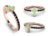 Elegant Enamel Cross Black Diamond Ring - Cross No. 8