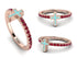 Elegant Enamel Cross Ruby Ring - Cross No. 11