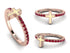 Elegant Enamel Cross Ruby Ring - Cross No. 11 image 3