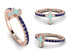 Elegant Enamel Cross Sapphire Ring - Cross No. 14