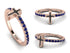 Elegant Enamel Cross Sapphire Ring - Cross No. 14 image 12