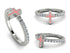 Elegant Enamel Cross Diamond Ring - Cross No. 3