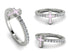 Elegant Enamel Cross Diamond Ring - Cross No. 3