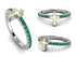 Elegant Enamel Cross Emerald Ring - Cross No. 6 image 3
