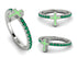Elegant Enamel Cross Emerald Ring - Cross No. 6 image 5
