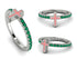 Elegant Enamel Cross Emerald Ring - Cross No. 6