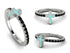 Elegant Enamel Cross Black Diamond Ring - Cross No. 9