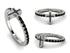 Elegant Enamel Cross Black Diamond Ring - Cross No. 9