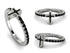 Elegant Enamel Cross Black Diamond Ring - Cross No. 9 image 13