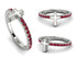 Elegant Enamel Cross Ruby Ring - Cross No. 12 image 6