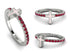 Elegant Enamel Cross Ruby Ring - Cross No. 12 image 9