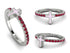 Elegant Enamel Cross Ruby Ring - Cross No. 12 image 10
