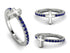 Elegant Enamel Cross Sapphire Ring - Cross No. 15
