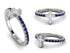 Elegant Enamel Cross Sapphire Ring - Cross No. 15