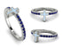 Elegant Enamel Cross Sapphire Ring - Cross No. 15 image 9