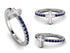 Elegant Enamel Cross Sapphire Ring - Cross No. 15