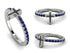 Elegant Enamel Cross Sapphire Ring - Cross No. 15