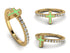 Elegant Enamel Cross Diamond Ring - Cross No. 1