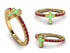 Elegant Enamel Cross Ruby Ring - Cross No. 10 image 5