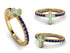 Elegant Enamel Cross Sapphire Ring - Cross No. 13 image 2