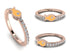 Elegant Enamel Fish Diamond Ring - Fish No. 2 image 5