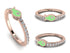 Elegant Enamel Fish Diamond Ring - Fish No. 2