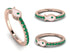 Elegant Enamel Fish Emerald Ring - Fish No. 5