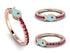 Elegant Enamel Fish Ruby Ring - Fish No. 11