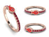 Elegant Enamel Fish Ruby Ring - Fish No. 11