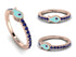 Elegant Enamel Fish Sapphire Ring - Fish No. 14