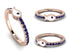 Elegant Enamel Fish Sapphire Ring - Fish No. 14