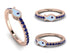 Elegant Enamel Fish Sapphire Ring - Fish No. 14