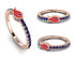 Elegant Enamel Fish Sapphire Ring - Fish No. 14 image 12