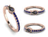 Elegant Enamel Fish Sapphire Ring - Fish No. 14