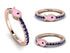 Elegant Enamel Fish Sapphire Ring - Fish No. 14 image 2