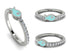 Elegant Enamel Fish Diamond Ring - Fish No. 3