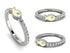 Elegant Enamel Fish Diamond Ring - Fish No. 3
