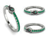Elegant Enamel Fish Emerald Ring - Fish No. 6