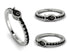 Elegant Enamel Fish Black Diamond Ring - Fish No. 9