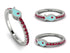 Elegant Enamel Fish Ruby Ring - Fish No. 12